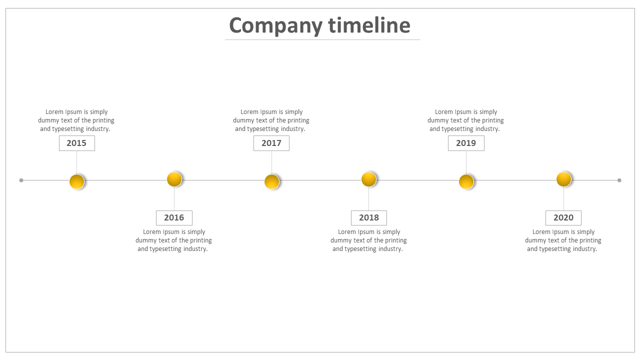 Get Stunning and Modern PowerPoint Timeline Template